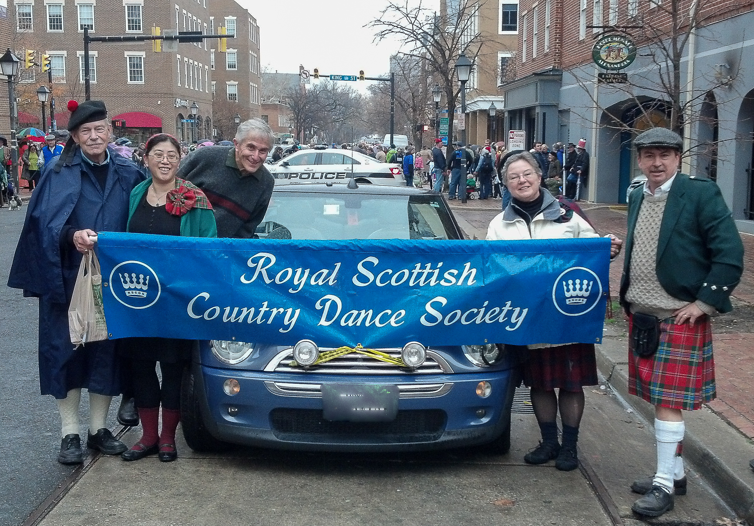 Christmas Walk 2015 - dancers with Jeff's car